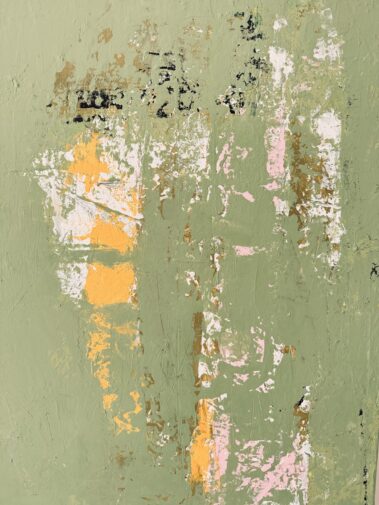 abstract painting, green painting, minimalist painting, Flavia Birsan