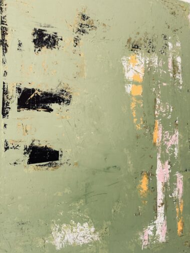 abstract painting, green painting, minimalist painting, Flavia Birsan