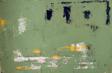 abstract painting, green painting, minimalist painting, Flavia Birsan