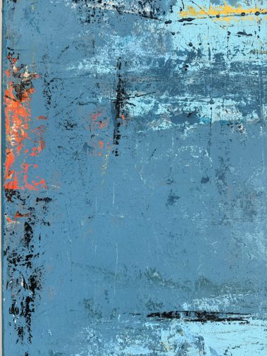 abstract painting, abstract art, blue painting, blue abstract, textured art, textured painting, Flavia Birsan, minimalist painting