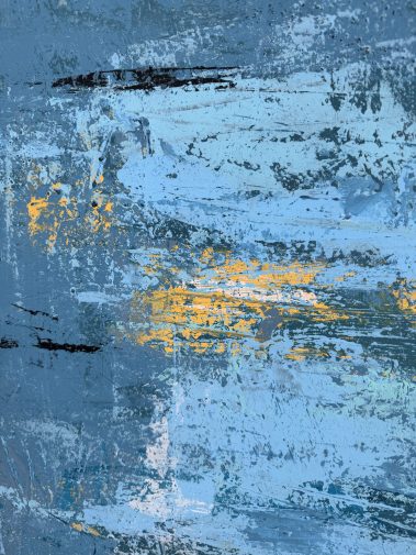 abstract painting, abstract art, blue painting, blue abstract, textured art, textured painting, Flavia Birsan, minimalist painting