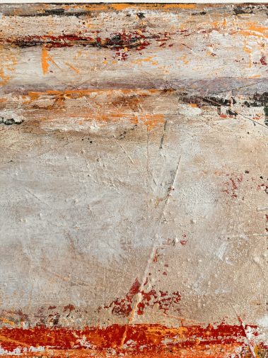 Flavia Birsan, abstract painting, abstract art, orange art, orange painting, abstract expressionism, textured art, textured painting